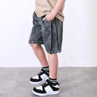 バックロゴ5分丈デニムパンツ(110~150cm)