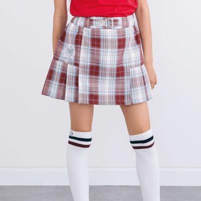 サイド切り替えプリーツチェックスカパン(110~150cm)