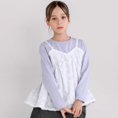 レース付きホワイトTシャツ 38サイズ セール】ストレッチレースTシャツ（Tシャツ/カットソー）｜notch