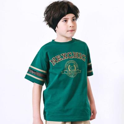 メッシュスリーブ・カレッジロゴTシャツ(110~150cm)