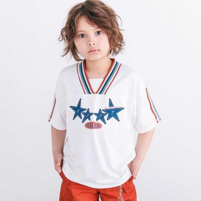 太ラインポイントメッシュTシャツ(110~150cm)