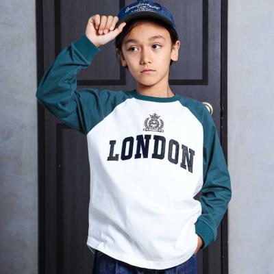 フロントビッグロゴラグランTシャツ(110~150cm)