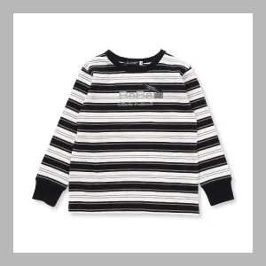 マルチボーダーリンガー天竺長袖Tシャツ