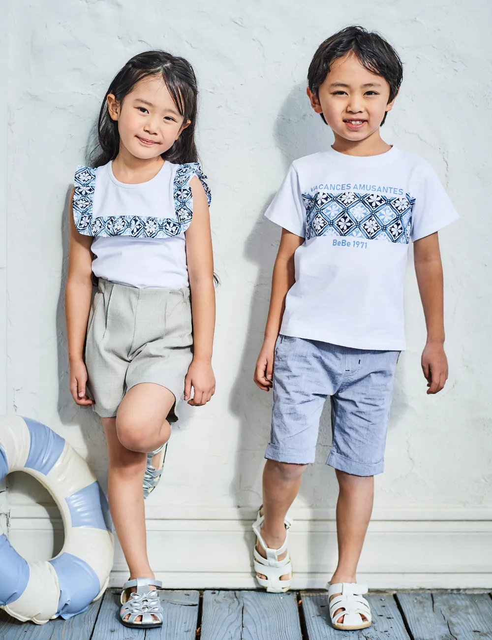 マルチボーダーリンガー天竺長袖Tシャツ