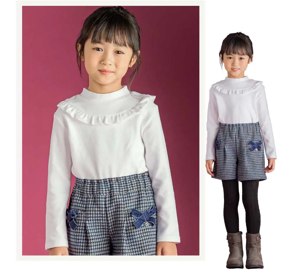 ヨークフリルTシャツ