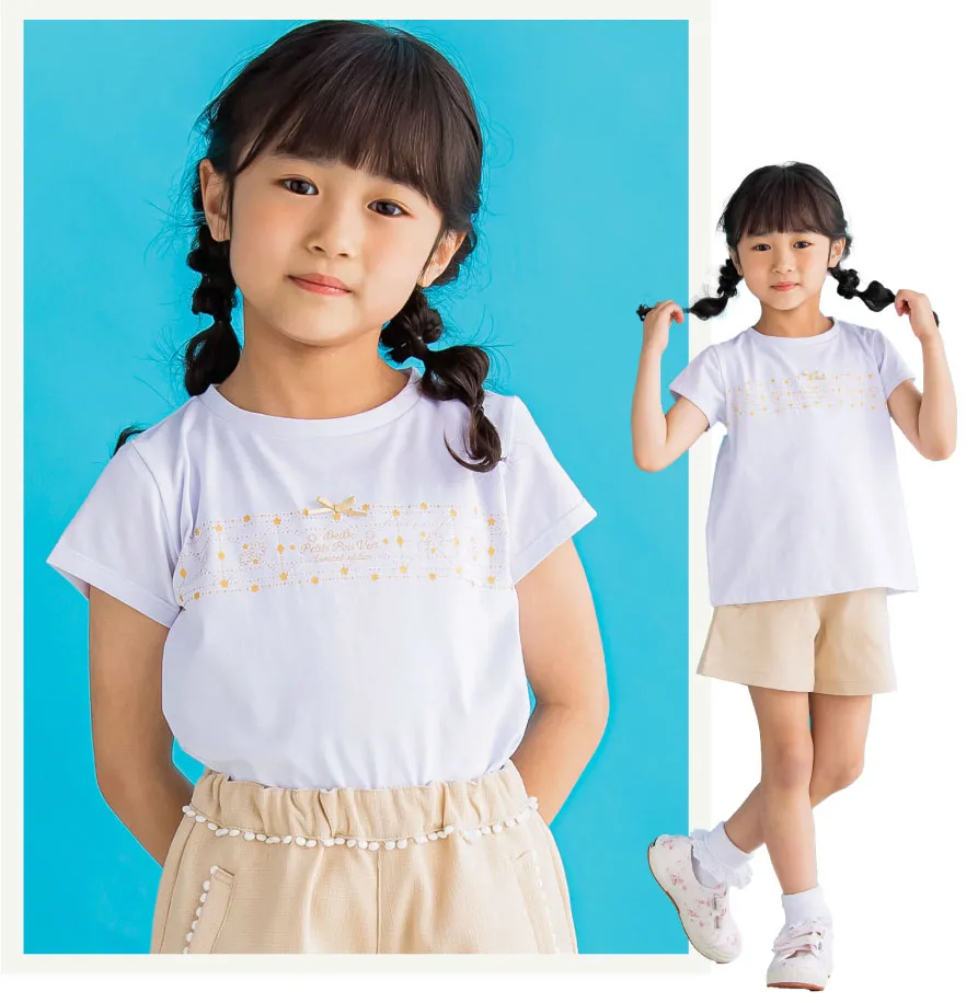 キラキラプリントTシャツ