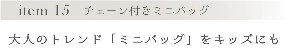 item 15 ミニバッグ