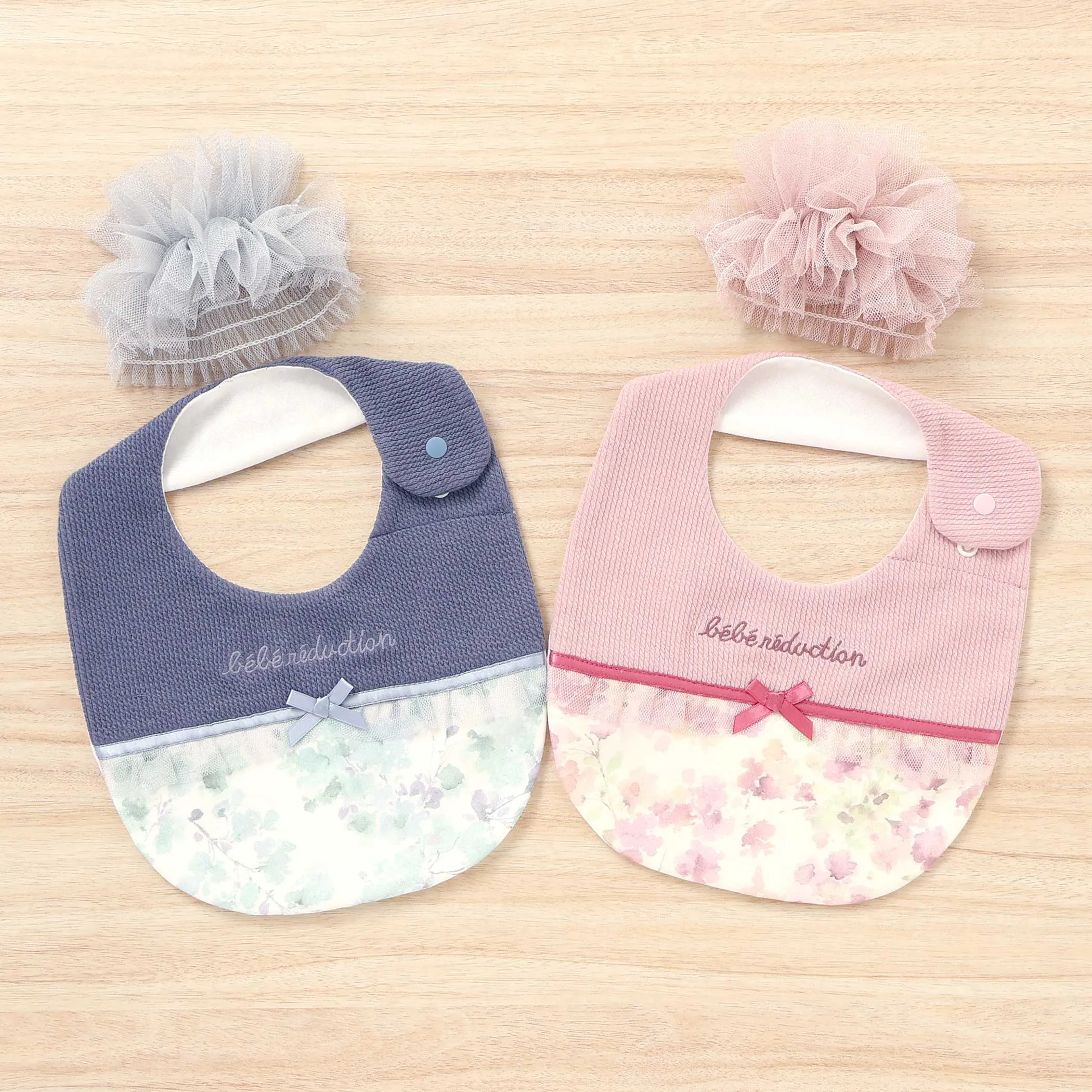 予算3000円～8000円: ラメチュールフリルスタイとヘッドドレスの女の子向け出産祝いセット