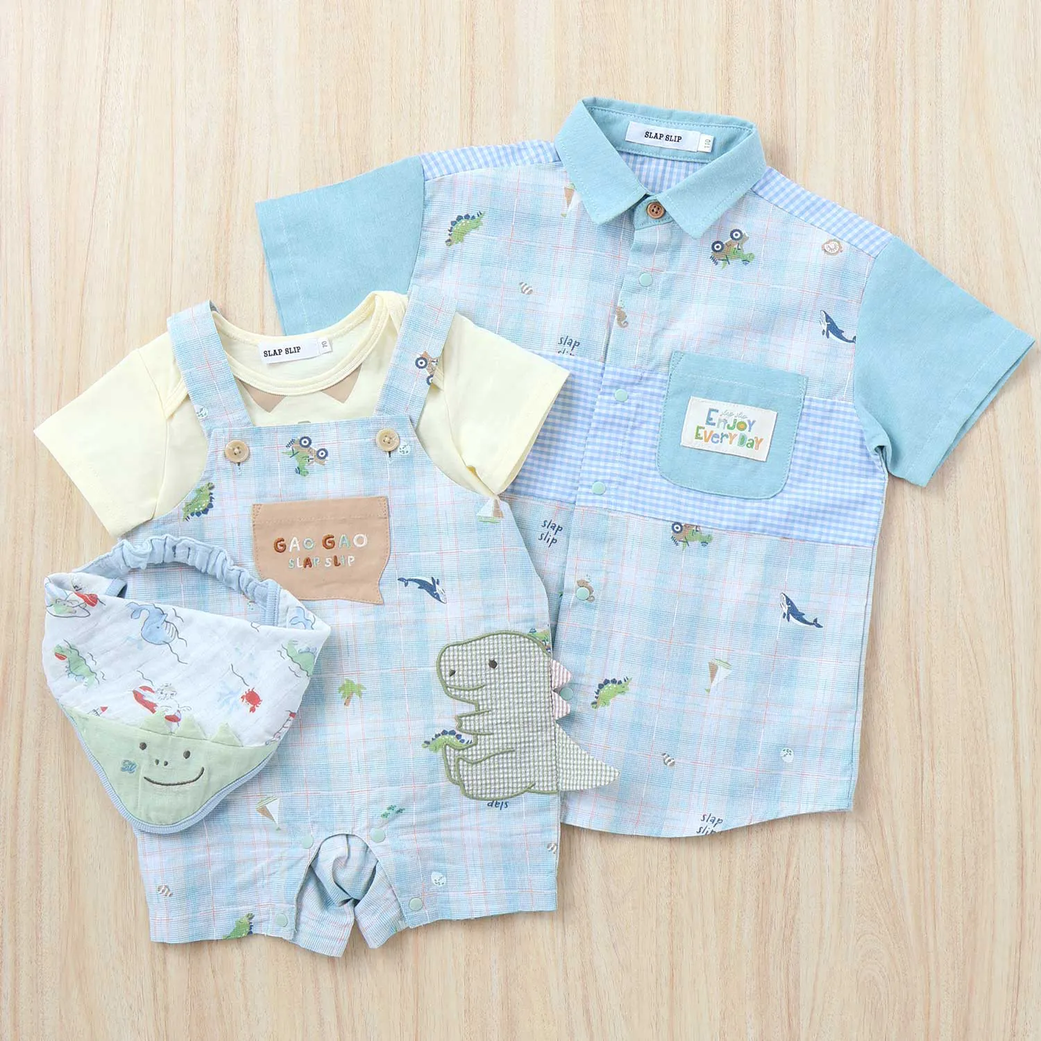 恐竜がたくさんプリントセット