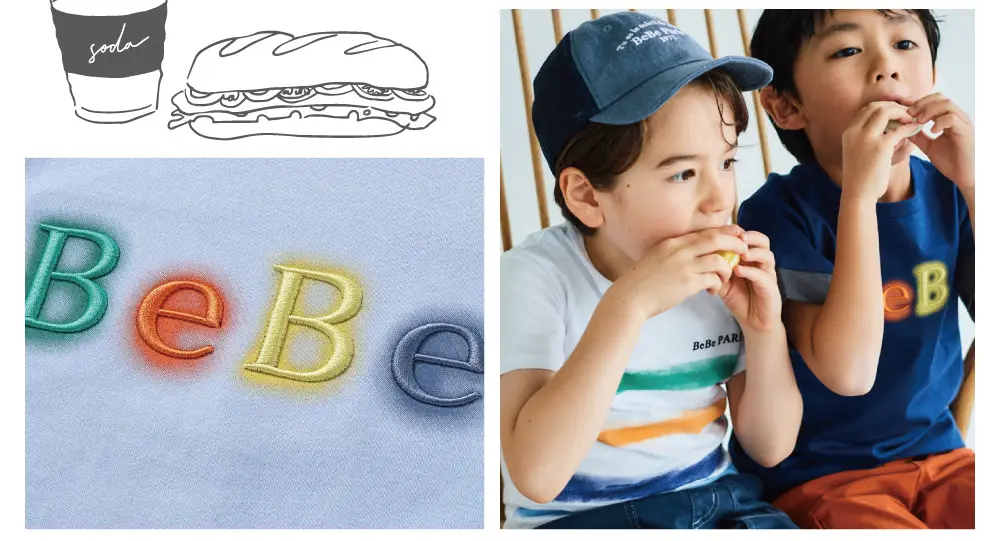 ホットドッグを食べる男の子
