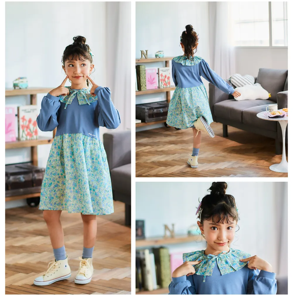 リリアナ着用、Noeil aime BeBe（ノイユ エーム ベベ）の花柄ワンピースのアイテム詳細
