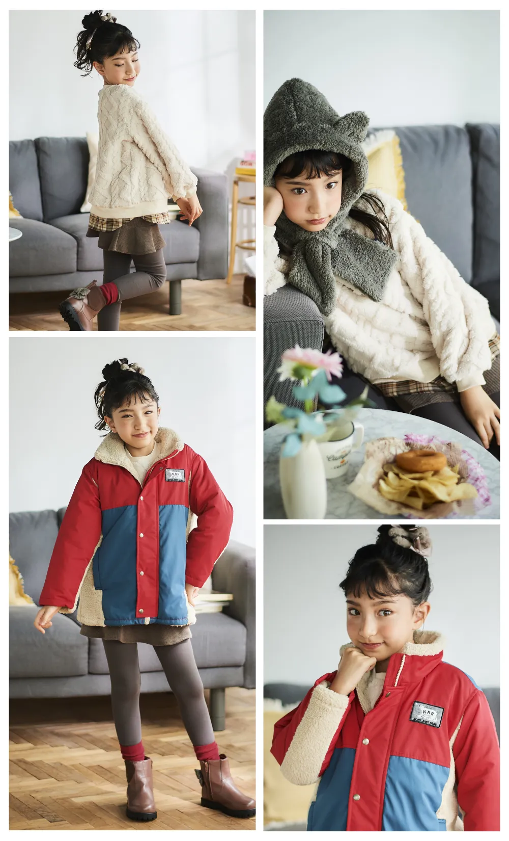 Noeil aime BeBe（ノイユ エーム ベベ）2025年秋冬 花柄ワンピースのアイテム詳細