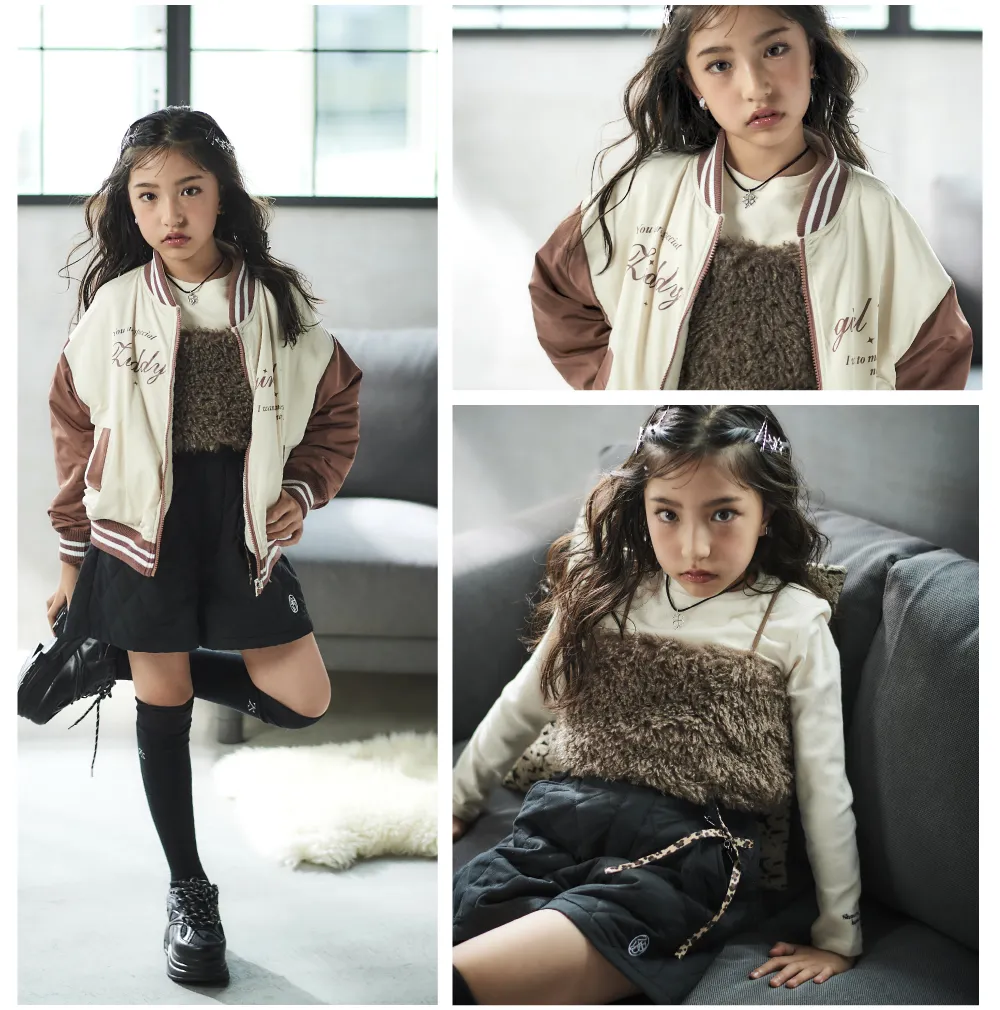 ZIDDY（ジディー）2025年秋冬 ショート丈シャツとダメージデニムのアイテム詳細