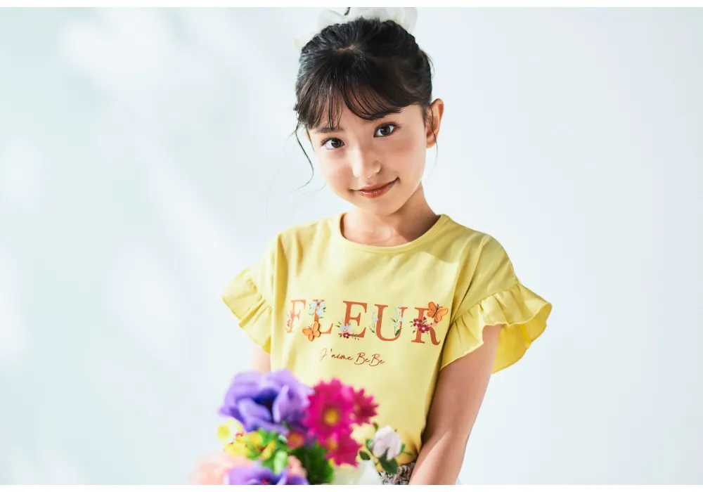 BeBe（ベベ）リリアナ 2025年 女の子向け春夏キッズコーディネート メインビジュアル