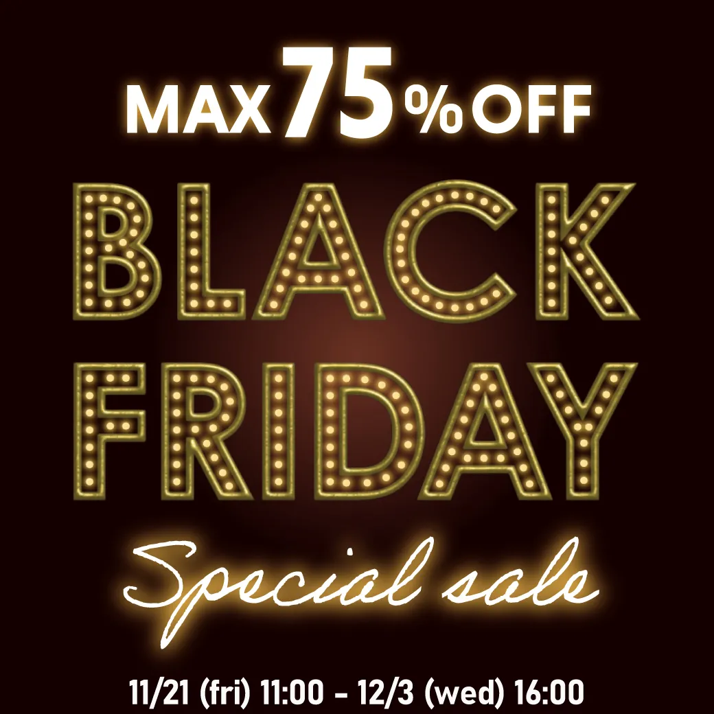 2025年 ブラックフライデーSALE 最大75%OFF スマホ向けメインビジュアル
