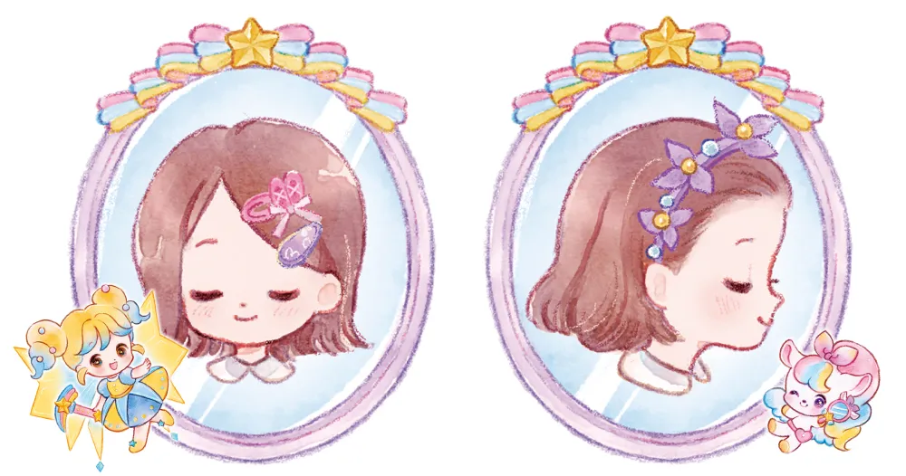 そとはねパッチン＆カチューシャヘア