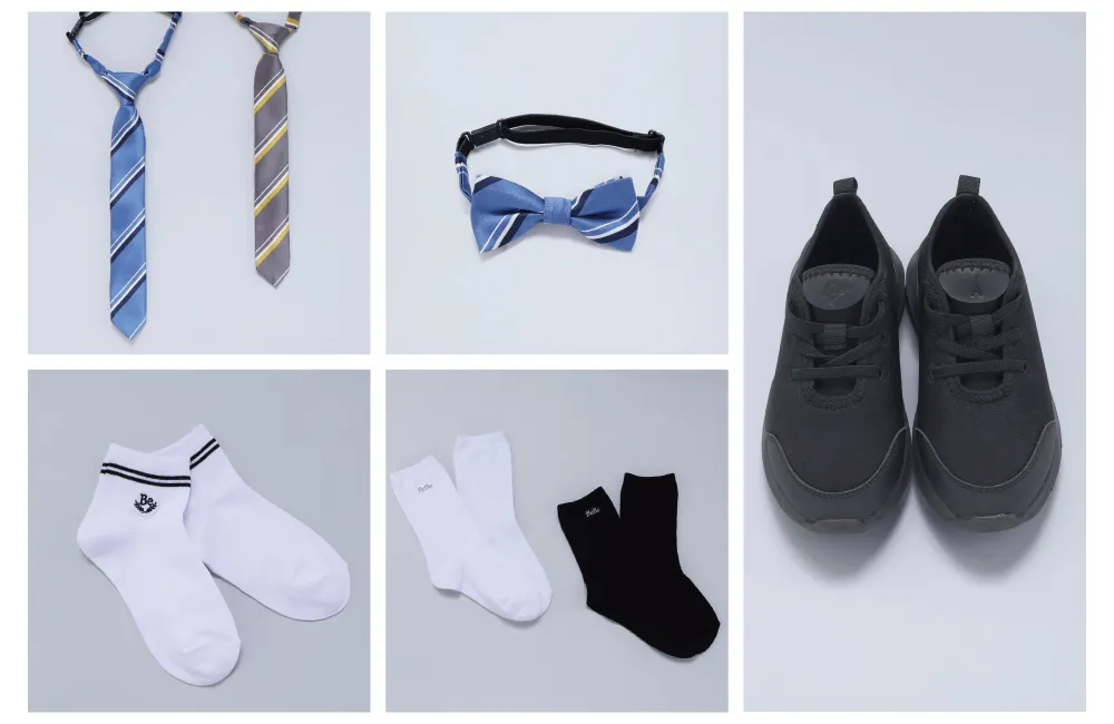 BeBe（べべ）の男の子向けセレモニーシューズと小物のコーディネート例