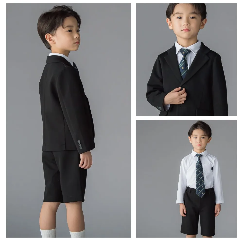 べべプチボワヴェール：女の子用ジャケットとジャンパースカート・ブラウスの3点ドレスセット