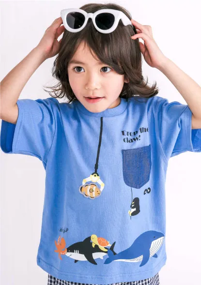 クレーンゲームTシャツの着用イメージ