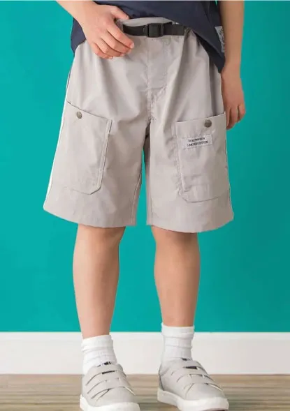 タフタハーフパンツの着用イメージ