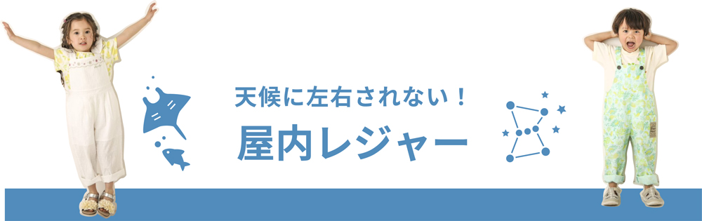 天候に左右されない！屋内レジャー