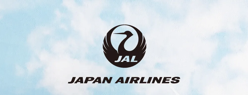 BeBeとJAL（日本航空）のコラボレーションロゴ