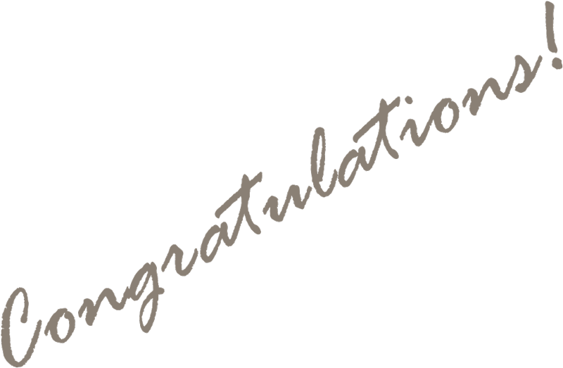 Congratulations!