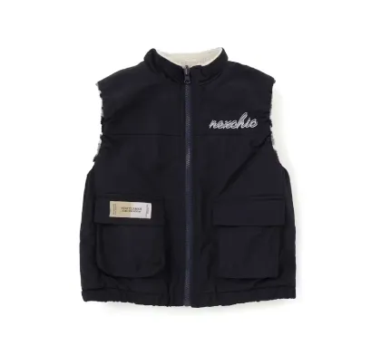 りおなちゃん着用アイテム:nexchic裏迷彩ボアベスト商品画像