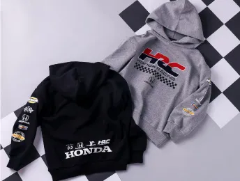 nexchic HONDAコラボ 刺しゅう&プリントフーディの商品画像