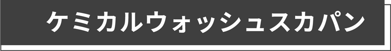 ケミカルウォッシュスカパン