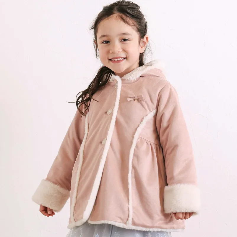 Tartine et Chocolat タルティーヌエショコラ リボン付きコート