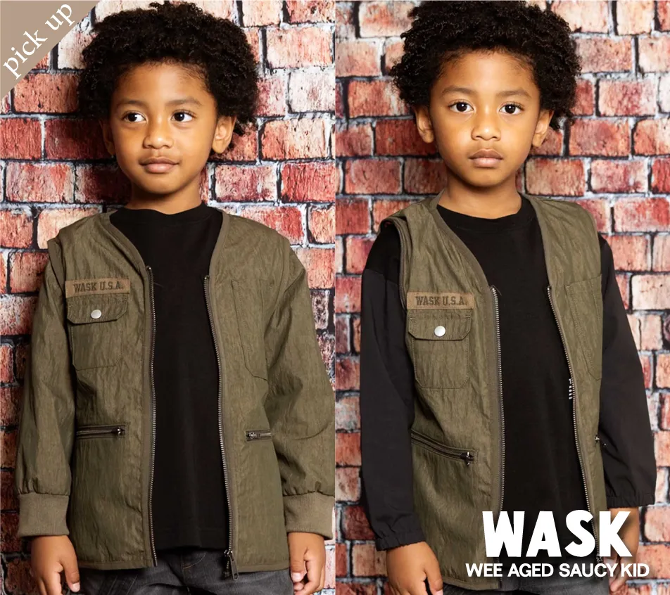 袖取り外し可能 2WAYライトアウター 中綿ベストとしても着用可能