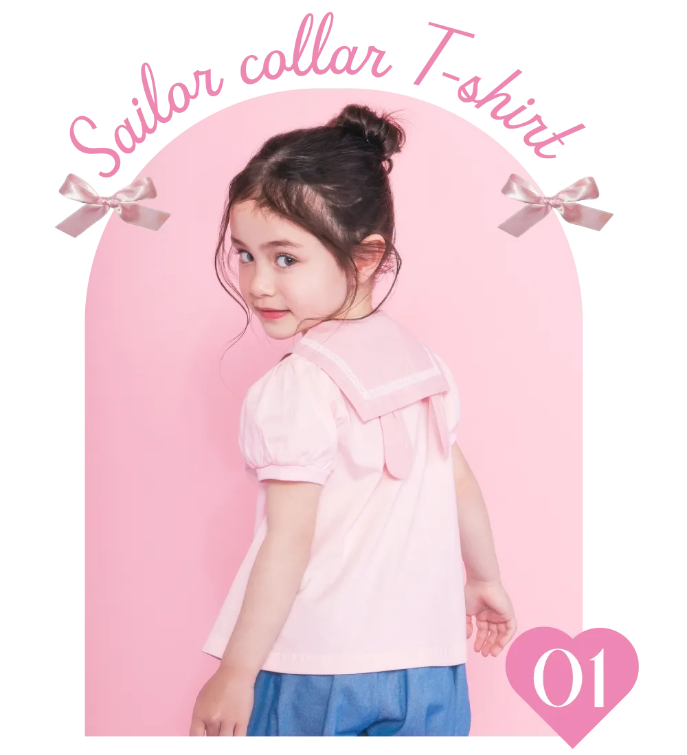 マイメロディ セーラーカラーTシャツ