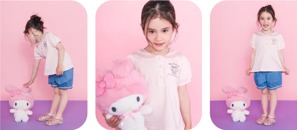セーラーカラーTシャツ（マイメロディ着用）
