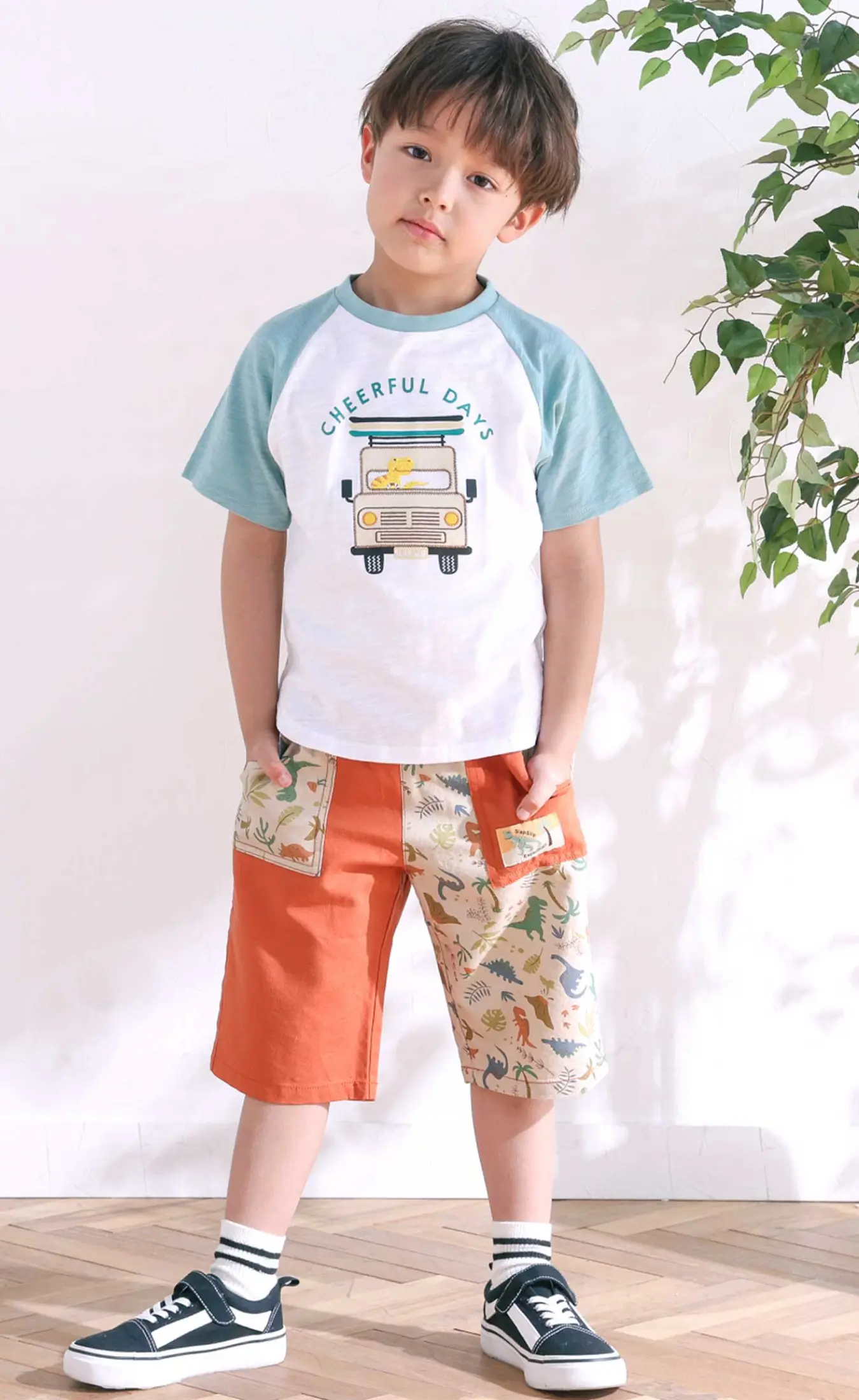 ギンガムポケットTシャツ