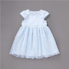 SLAP SLIP ラメチュールワンピース（ブルー系）の商品単体写真