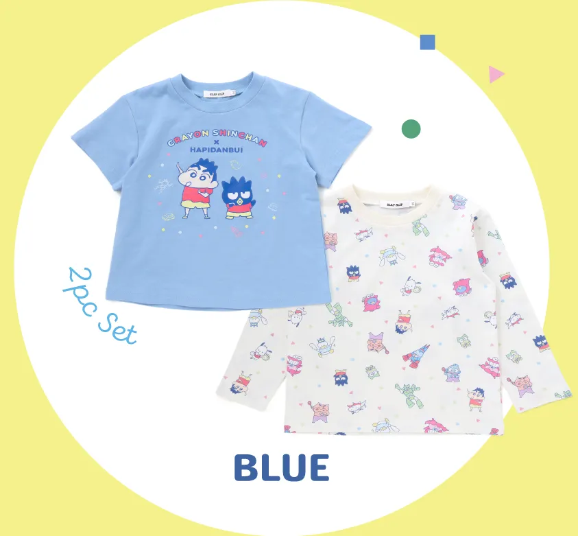 フロントプリント半袖Tシャツ（クレヨンしんちゃん＆はぴだんぶいコラボ）のディテール