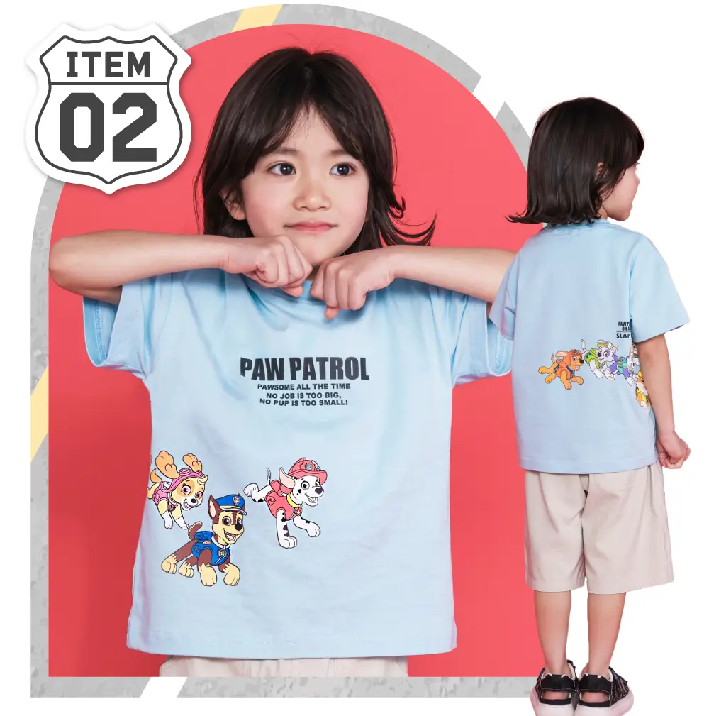 パウ・パトロール 半袖Tシャツ デザイン1