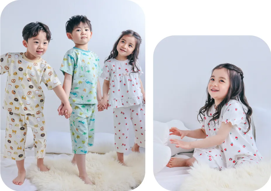 朝までお腹を冷やさない。家族みんなが安心して眠れるみんみんパジャマ