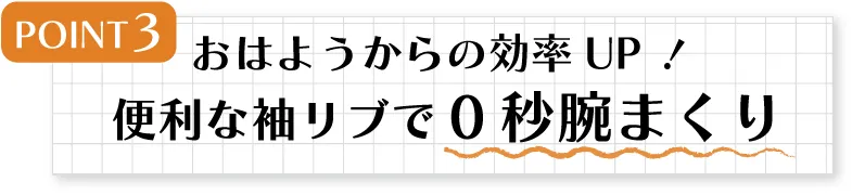 おはようからの効率アップ