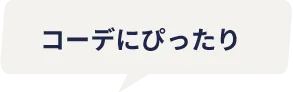 コーデにぴったり