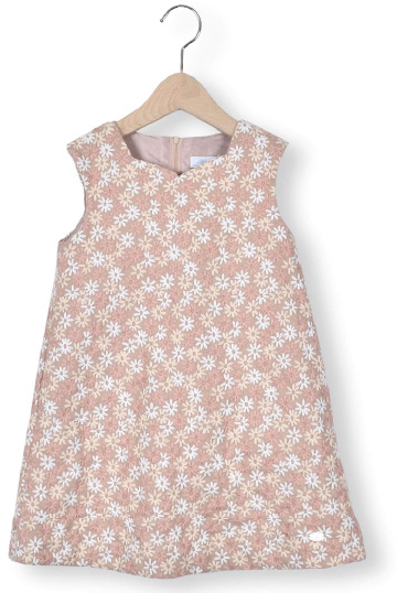 フラノ フラワー 花 刺繍 ジャンパー スカート