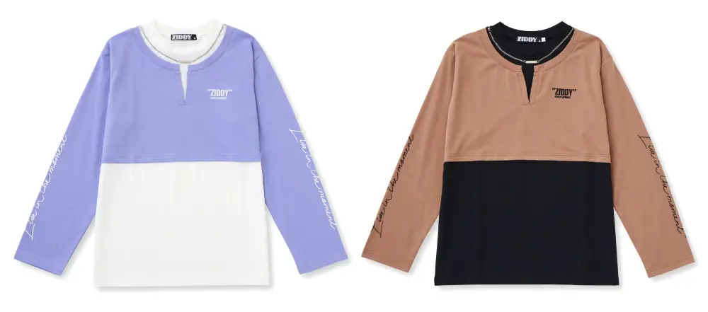 重ね着風Tシャツ