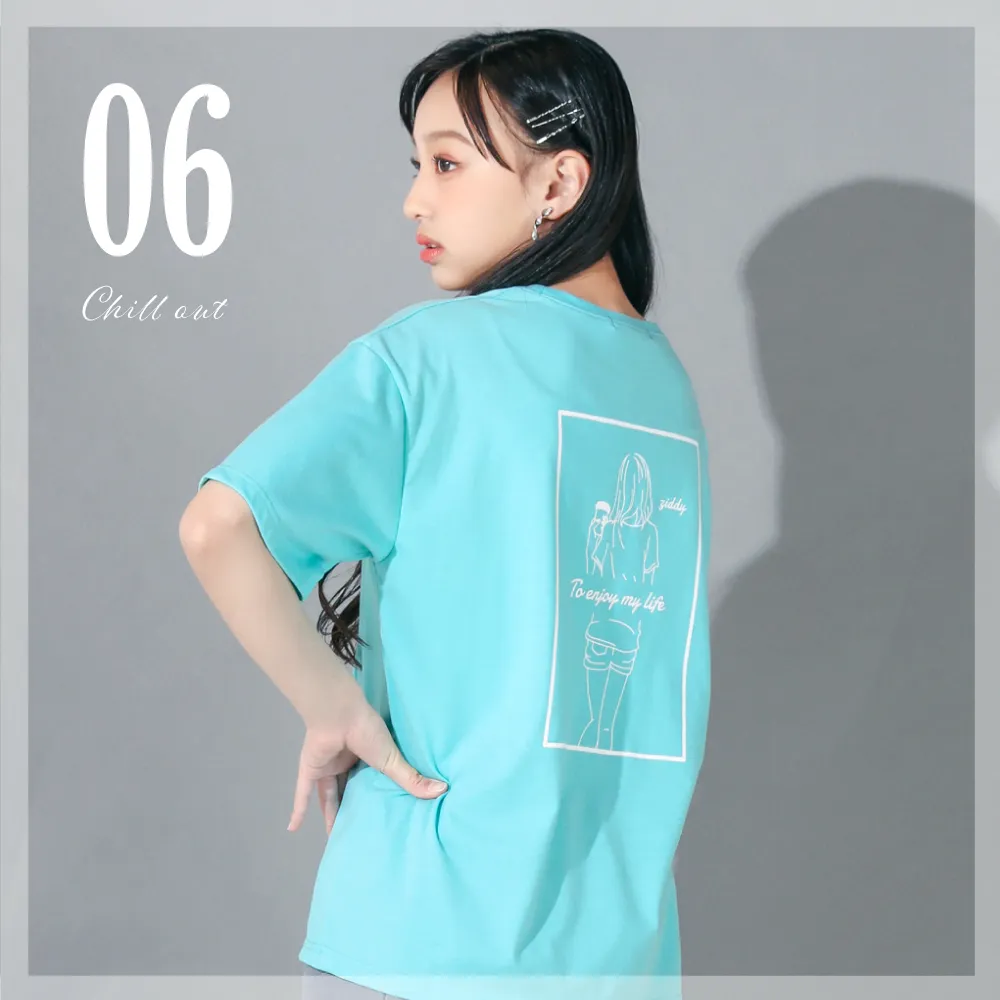 GIRLバックプリントTシャツ