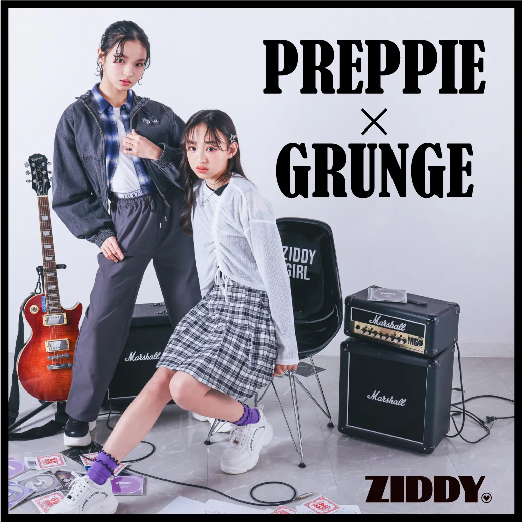 PREPPIE×GRUNGE