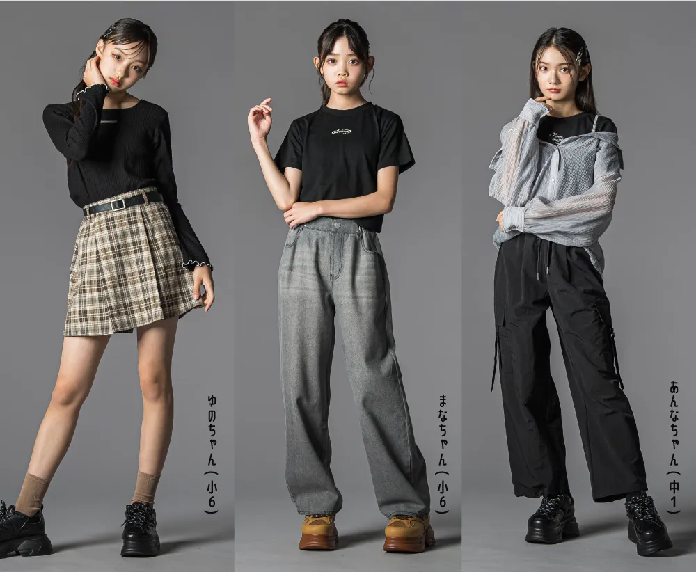 ZIDDYモデルによる最新コレクションコーディネート撮影の様子