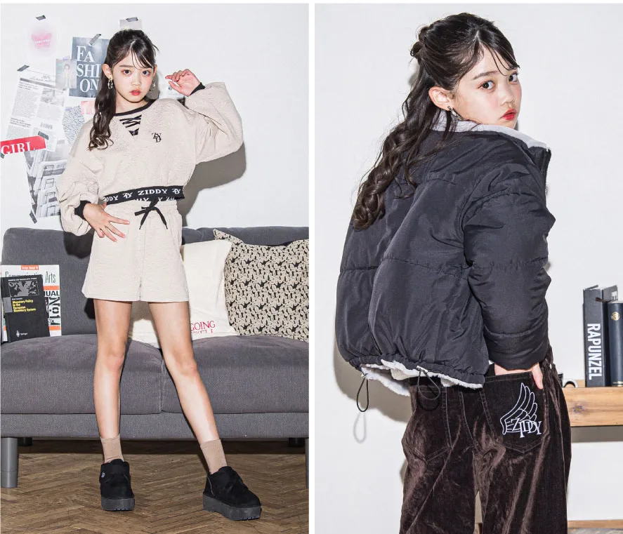 ZIDDYモデル まなの全身ファッションスナップ